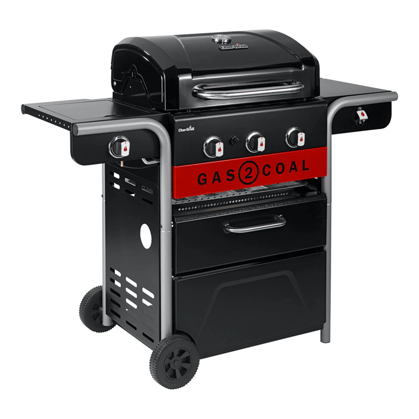Barbecue Hybride Gaz Et Charbon De Bois Gas2Coal 2.0 330 - Char-Broil – Image 2