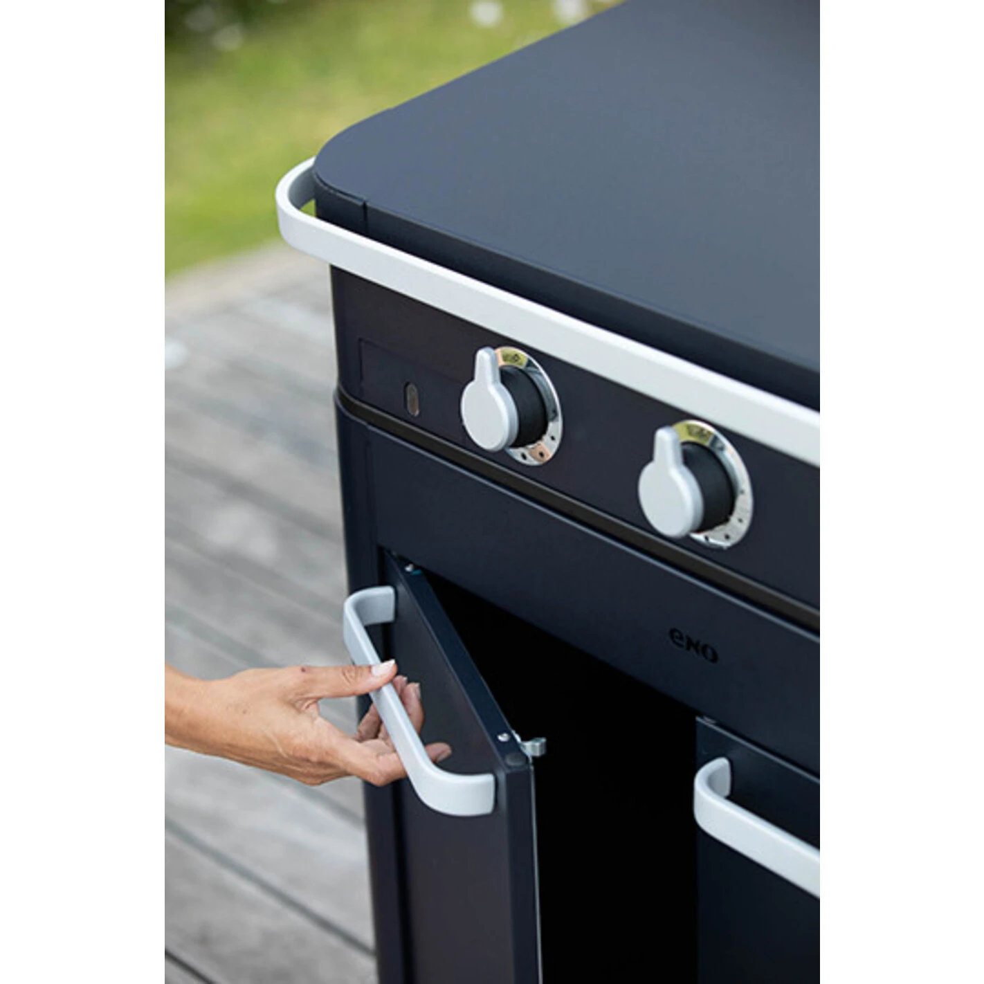 Combo Plancha Gaz Enosign 65 Bleu (Chariot Et Capot) - ENO* – Image 4