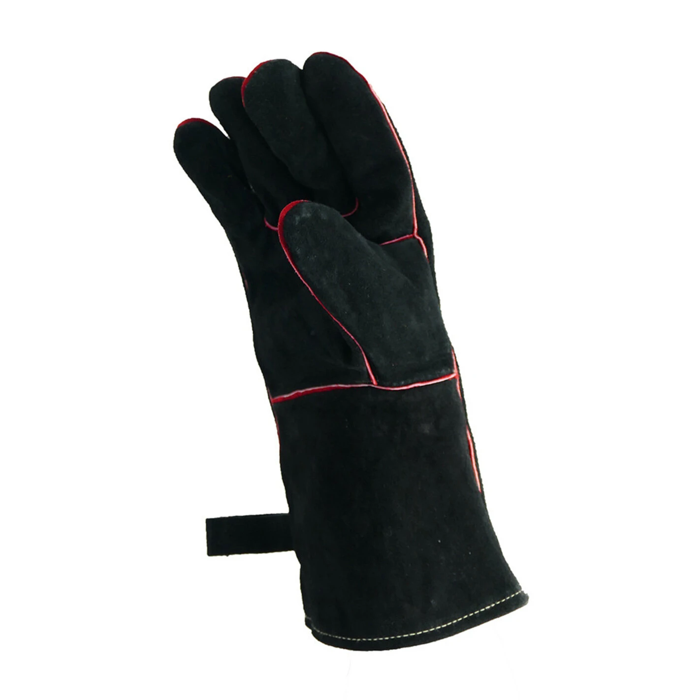 Paire Gants Barbecue Cuir Noir - Nordic Flame – Image 4