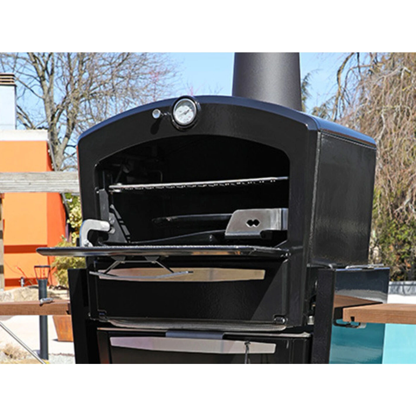 Grille Haute De Fumage Inox Pour Four à Bois - Le Gooker – Image 2