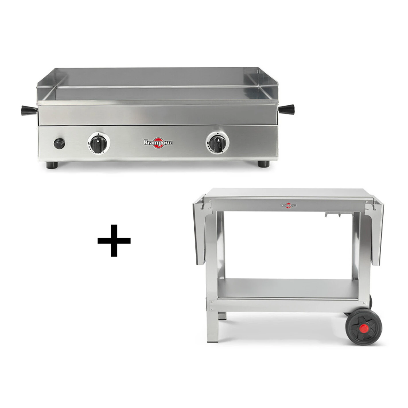 Pack Plancha Gaz Design 65 Cm + Desserte Plein Air - Krampouz