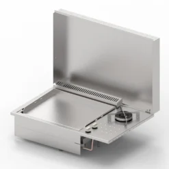 Plancha Inox Gaz Encastrable Oasi 55 Lisse Feu Dual - Planet