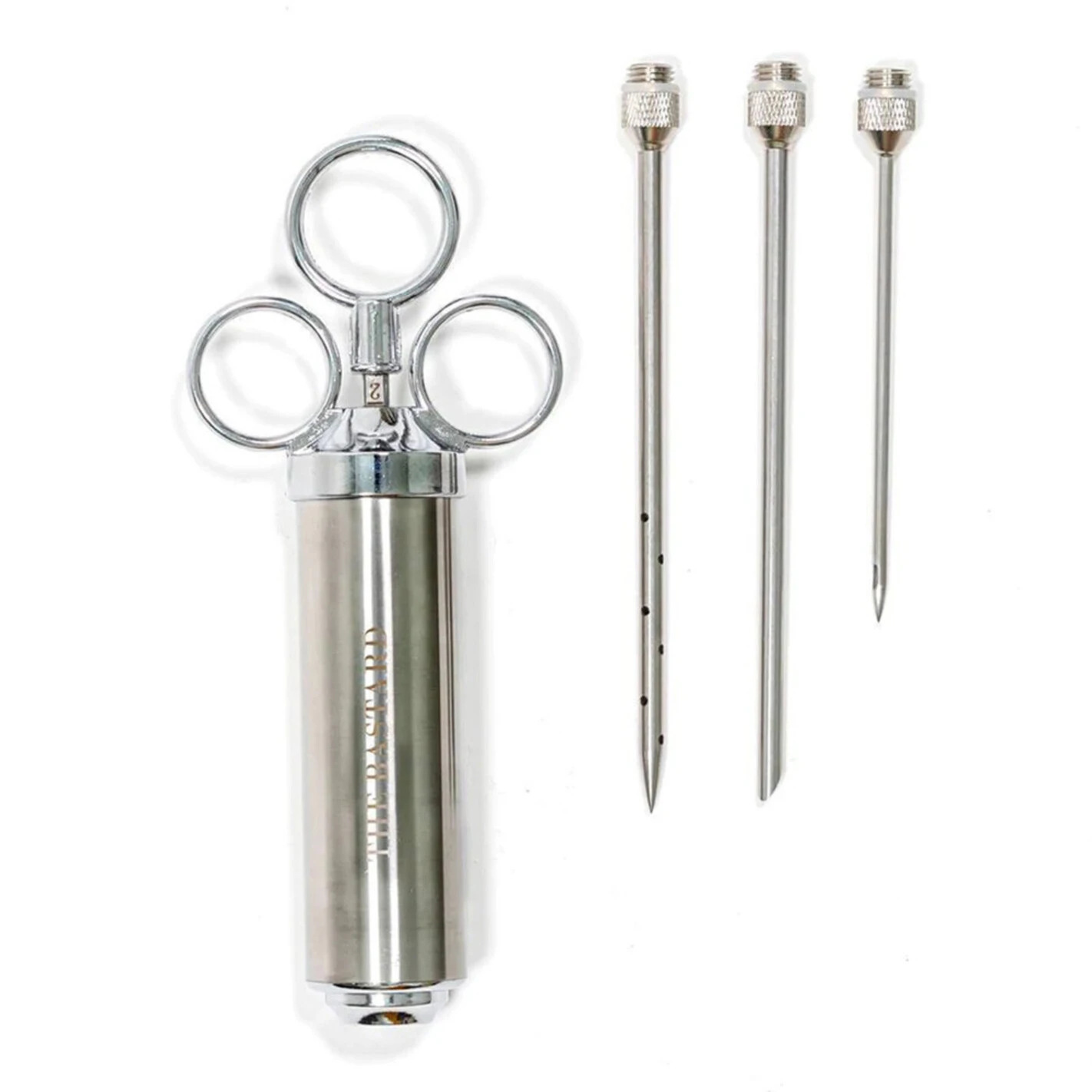 Seringue Ă Marinade + 3 Aiguilles En Inox Serious Injector - The Bastard